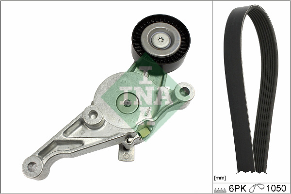 Комплект ремня генератора VW Caddy III 1.9 TDI/2.0 SDI 04-10 (6PK 1050) фото 7