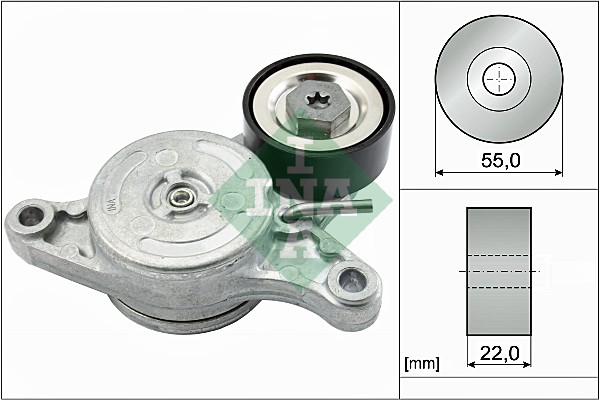 Натяжитель ремня генератора Toyota Avensis 1.6/2.0 DI-D 08- фото 7