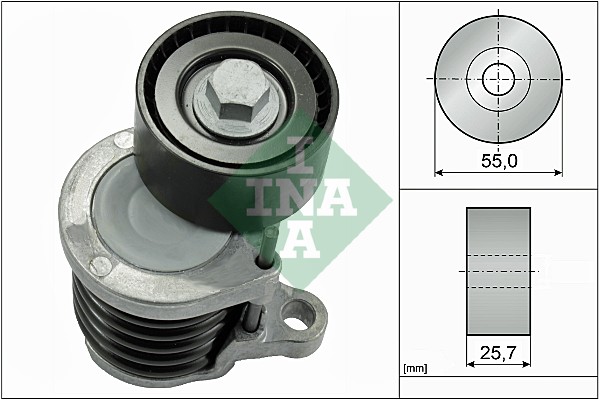Натяжитель ремня генератора MB C-class W205, 2.2CDI, 125/150kw, 14-18, OM 651.921 фото 6