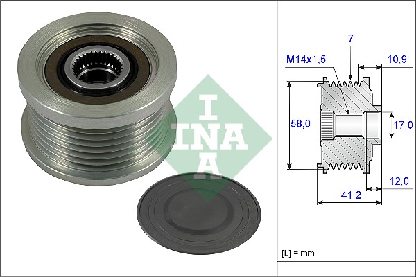 Шкив генератора Toyota Land Cruiser/Rav 4/Auris 2.0-3.0D 02- фото 4