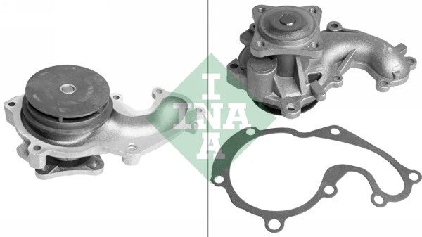 Помпа воды Ford Connect 1.8DI/TDCI, 55/66/81kw 02- с двойным шкивом фото 8