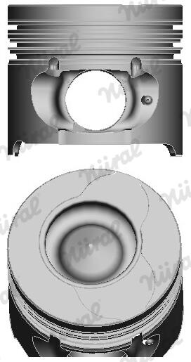 Поршень RENAULT 76.5 K9K PIN 26X60 NURAL (87-123407-10) Nural фото 2