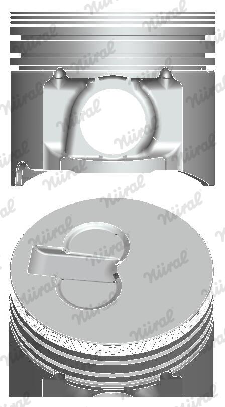 Поршень FIAT 82.6 188A3/223A6 NURAL (87-124008-00) Nural фото 2