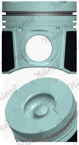 Поршень RENAULT 87.5 MASTER II G9T 722 NURAL (87-127407-00) Nural фото 2