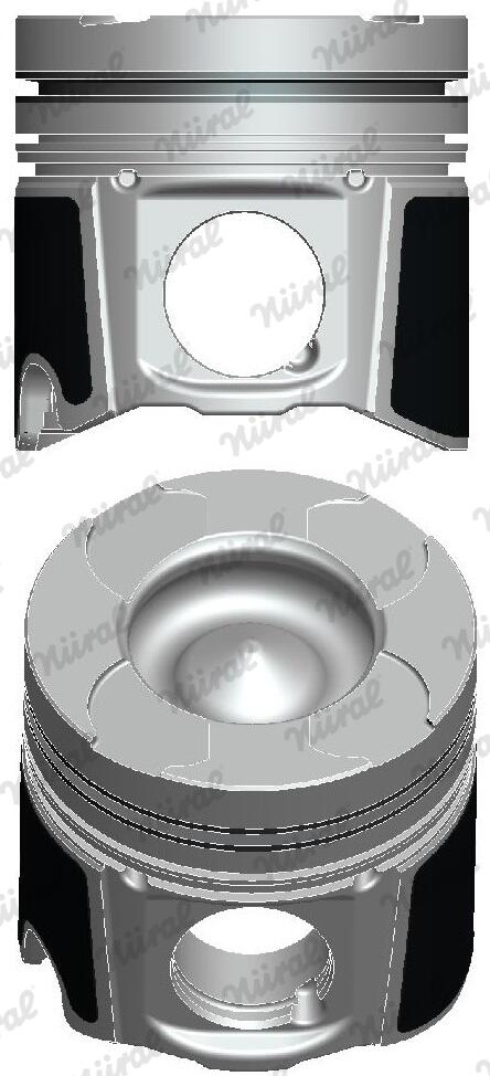 Поршень RENAULT 89.0 G9U630/G9U632/G9U650 EURO 4 TRAPEZ БЕЗ КАНАЛА ОХОЛОД NURAL (87-137500-30) Nural фото 2