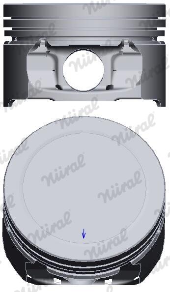 Поршень PSA 78.5 TU5JP4 NURAL (87-139400-00) Nural фото 2