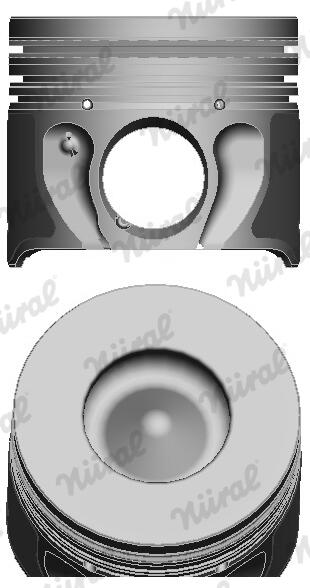 Поршень FORD 86.50 TRANSIT TDCI 2.0TDI FIFA 00- 100PS-> NURAL (87-140807-10) Nural фото 2