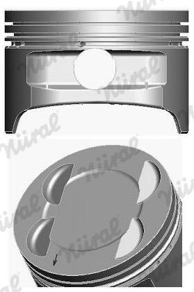 Поршень FORD 79.0 1.6 DURATEC VCT HWDA/HWDB NURAL (87-141300-20) Nural фото 2