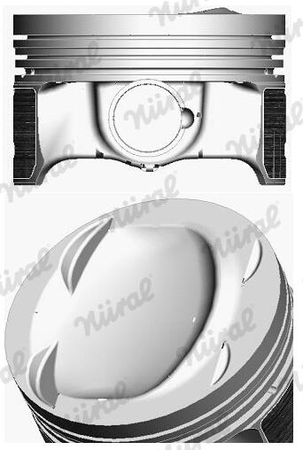 Поршень VAG 76.5 1.4TSI/TFSI CAXA/CAXC/CMSA/CMSB/CNVA NURAL (87-429900-00) Nural фото 2