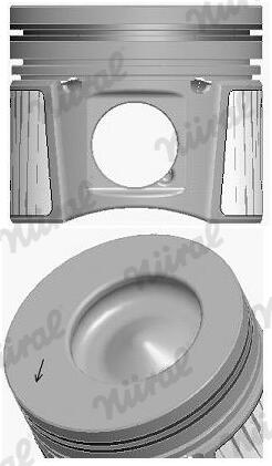 Поршень FORD 83.0 1.8TDCI BHPA/P7PA/P7PB/R2PA/R3PA NURAL (87-437007-10) Nural фото 2