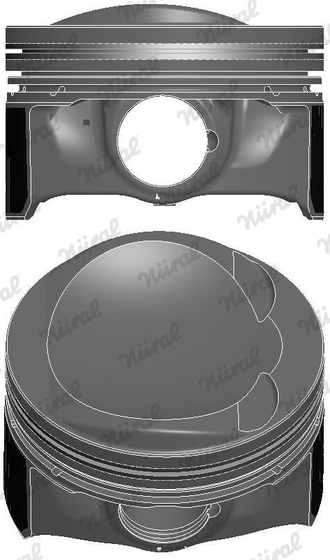 Поршень VAG 83.0 CDAA/CDHA/CDHB/CDAB TRAPEZ NURAL (87-443807-00) Nural фото 2