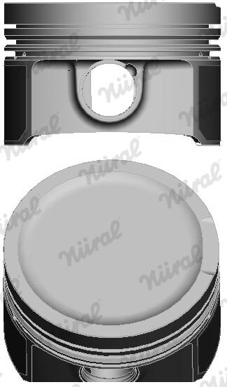 Поршень AUDI 81.5 1.8T 96- AGU/AEB/AJL/AJQ/ANB/APP/APU/AQA/ARK/ARZ NURAL (87-502907-10) Nural фото 2