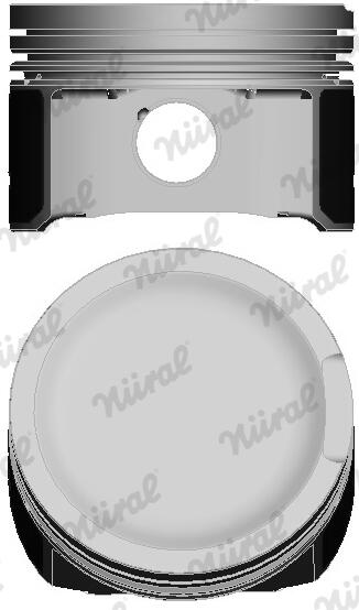 Поршень VAG 81.5 AMB/ARX/ARY/ATC/AUM/AUQ/AVJ/AWM/AWP/AWT/BEX/BFB/BVP/BVR NURAL (87-502907-30) Nural фото 2