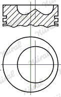 Поршні двигуна NU 87-741600-00 для DAF F 1900 FA 1900 DNT,FA 1900 NT
