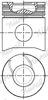 Поршні двигуна NU 87-785300-00 для IVECO TurboTech 190-26 T