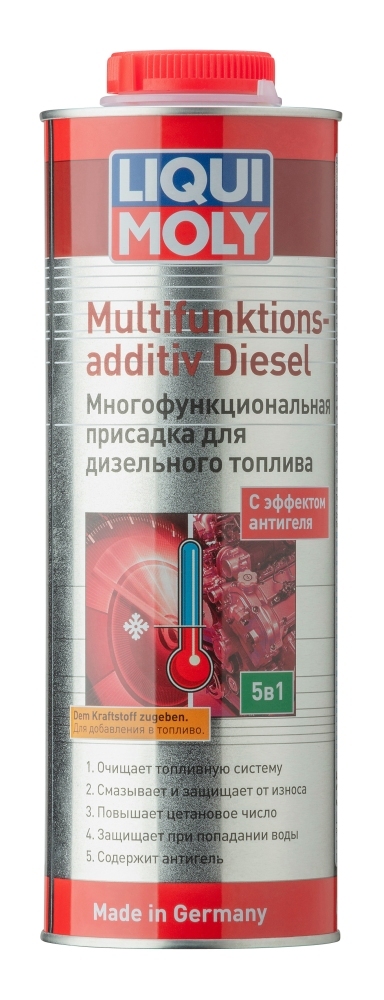 БАГАТОФУНКЦІОНАЛЬНА ПРИСАДКА ДЛЯ ДИЗЕЛЬНОГО ПАЛИВА MULTIFUNKTIONSADDITIV DIESEL 1Л LIQUI MOLY (39025) Liqui Moly фото 2