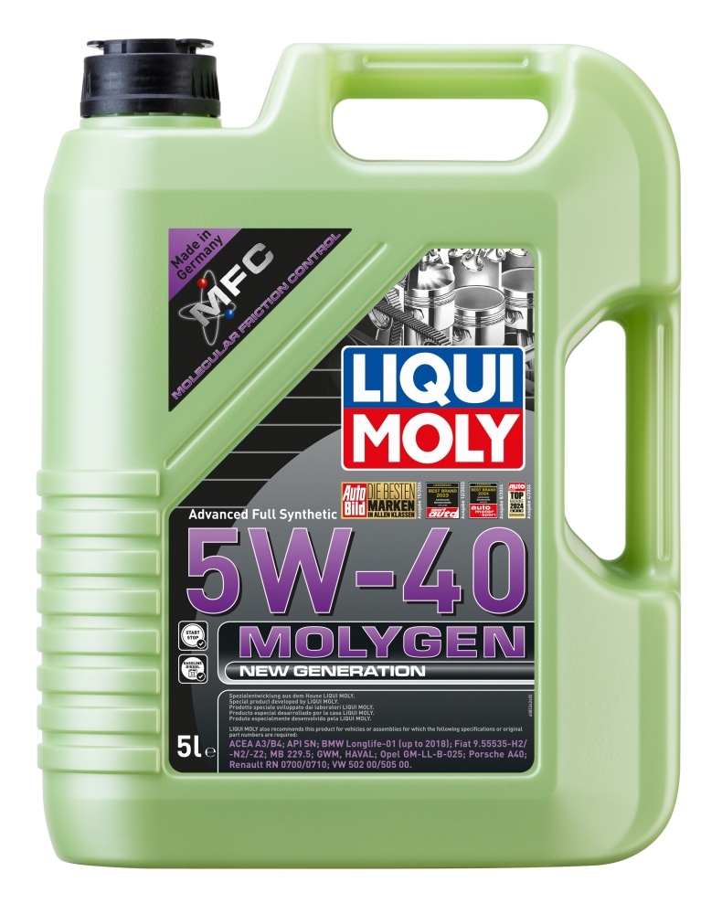 Олива моторна Molygen New Generation 5W-40 5л LIQUI MOLY (8536) Liqui Moly фото 2