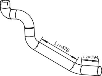Труби DI 28236 для IVECO EUROSTAR LD 240 E 52 PS