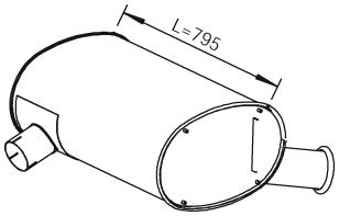 Глушники AX 1.33026 для IVECO EUROSTAR LD 240 E 52 PS