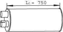 Глушники DI 28448 для IVECO EuroCargo I-III 180 E 24, 180 E 25 tector