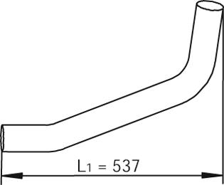 Труби DI 47282 для MAN L 2000 10.153 LAEK