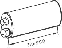 Глушники DI 47301 для MAN M 2000 M 18.285 MLS, MLRS