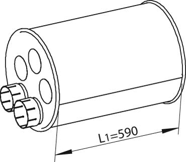 Глушники DI 47325 для VOLVO NL NL 202, NL 262, NL 263