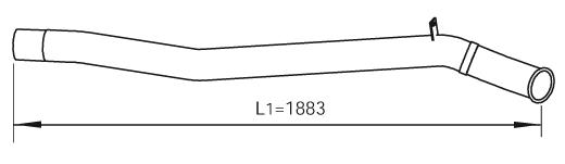 Труби DI 47670 для VOLVO NL NL 202, NL 222, NL 223