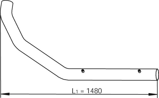 Труби DI 47708 для MAN L 2000 10.223 LLS
