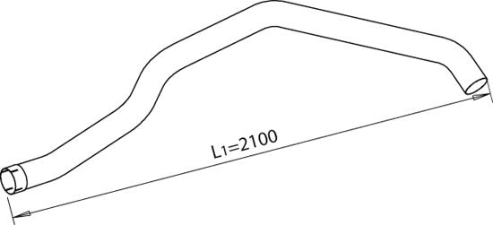 Труби DI 48111 для MAN F 2000 32.463 VFK