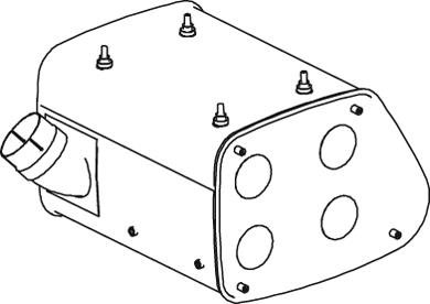 Глушники DI 49374 для MAN F 2000 26.403 FNLC,26.403 FNLLC,26.403 FVLC