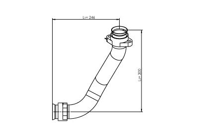 Труби DI 53175 для MERCEDES-BENZ ACTROS MP2 / MP3 2541, L, LL