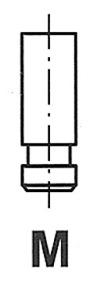 Клапан двигуна IN NISSAN 2.0D/TD CD20/CD20T 39X7X99.7 КРАТНІСТЬ Х4 FRECCIA (R6175/SNT) Freccia фото 2