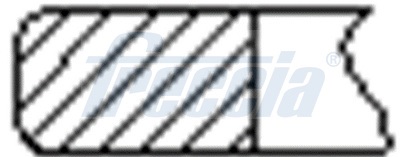 Кільця поршневі (1CYL) BMW 84.0 (2/2/2.5) M57D30/N57 FRECCIA (FR10-074000) Freccia фото 2