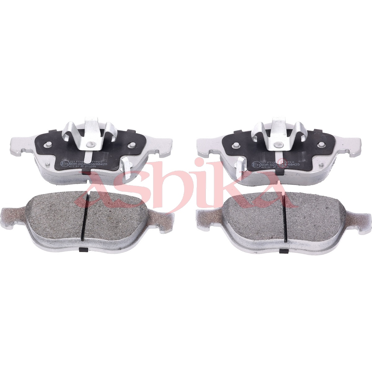 Колодки гальмівні дискові (комплект 4 шт) TOYOTA AVENSIS (_T22_) 1.8 1997.09-2003.02 ASHIKA (50-02-221) ASHIKA фото 2
