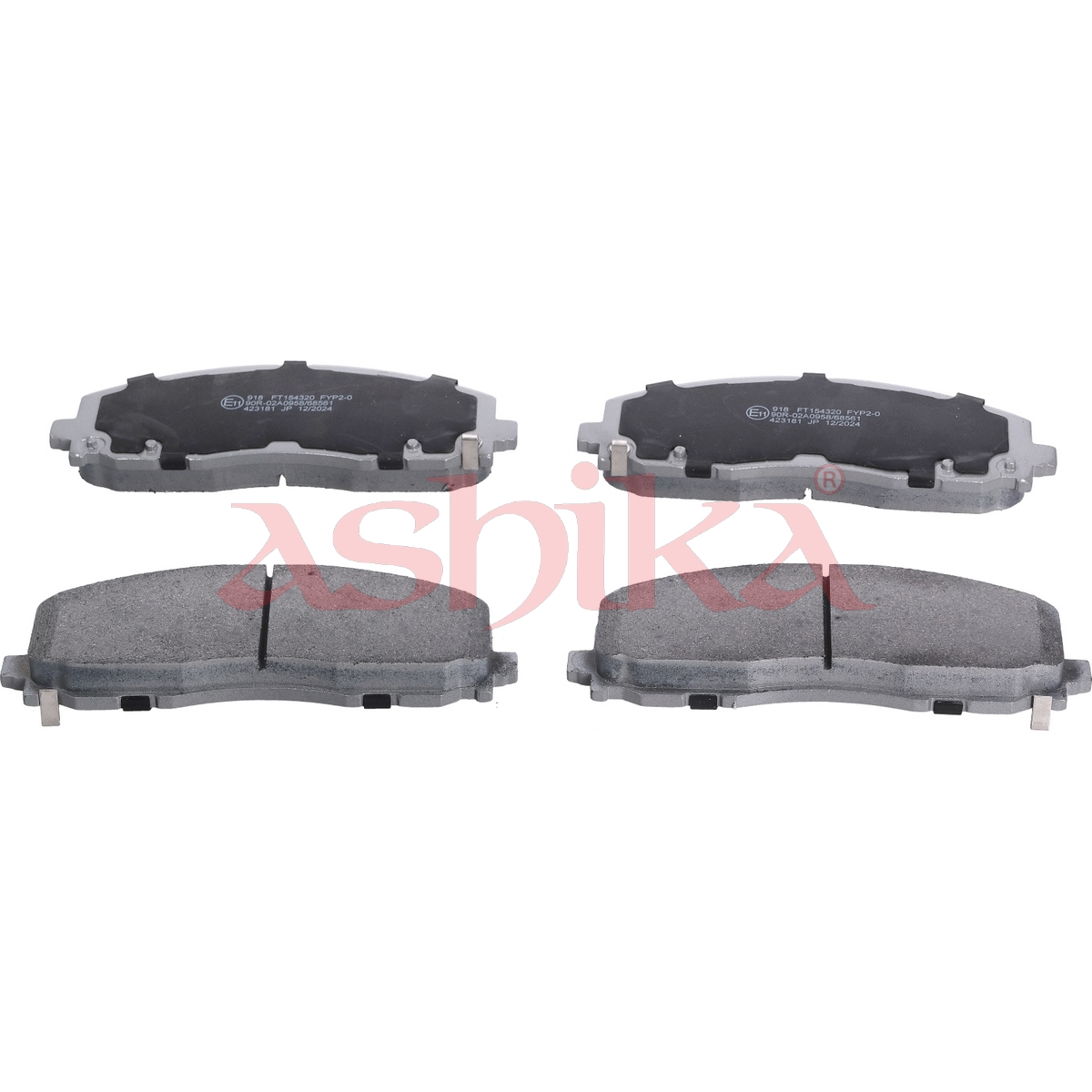 Колодки гальмівні дискові JEEP WRANGLER IV (JL) 2.0 2017.11- ASHIKA (50-09-918) ASHIKA фото 2