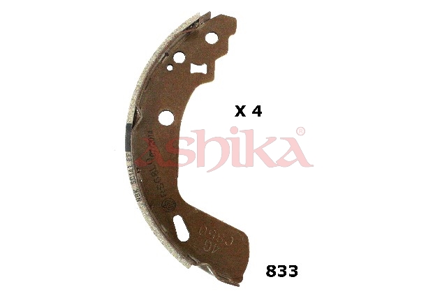 Колодки гальмівні барабанні (комплект 4 шт) SUZUKI SWIFT IV (FZ, NZ) 1.2 2010.10- ASHIKA (55-08-833) ASHIKA фото 2