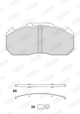 Гальмівні колодки FE 2903028004145684 для VOLVO NL NL 202, NL 222, NL 223