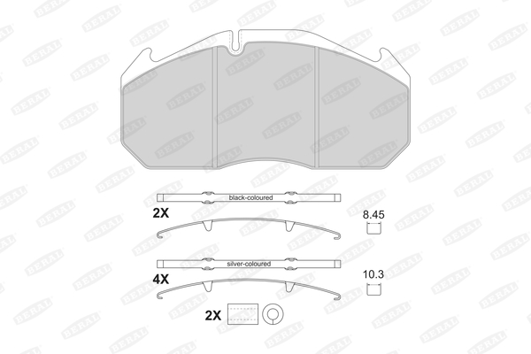 Гальмівні колодки FE 2905330004145674 для VOLVO NL NL 202, NL 222, NL 223