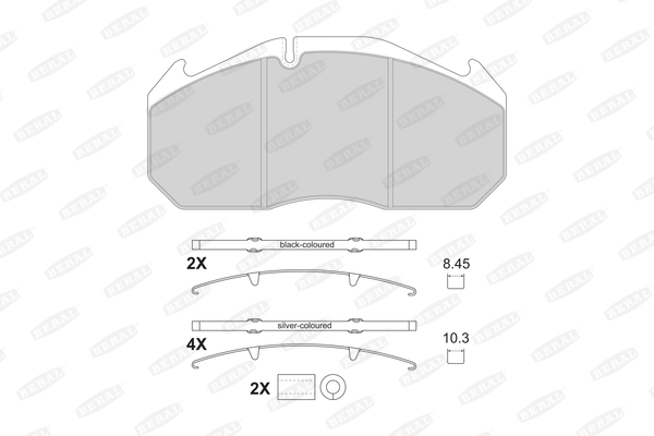 Гальмівні колодки FE 2905330004145684 для VOLVO NL NL 202, NL 222, NL 223