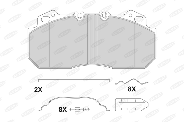 Гальмівні колодки FE 2909028004145674 для IRISBUS DOMINO HD, HDH