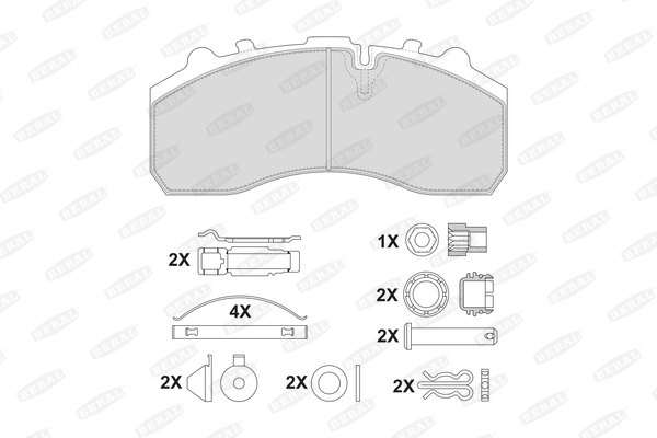 Гальмівні колодки FE 2917930004145674 для MAN LION S CITY A 35