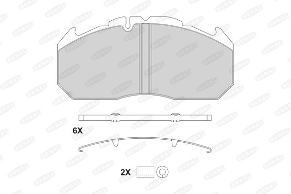 Гальмівні колодки FE 2921028004145674 для VOLVO NL NL 202, NL 222, NL 223