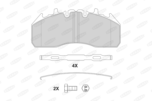 Гальмівні колодки FE 2921829004145674 для VOLVO FM FM 450