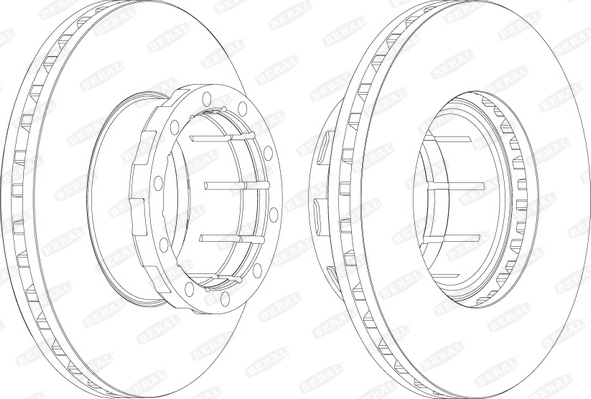 Гальмівні диски FE FCR114A для FIAT Series 300 S316HDS, S317GT-HD, S317HD, S317HDH