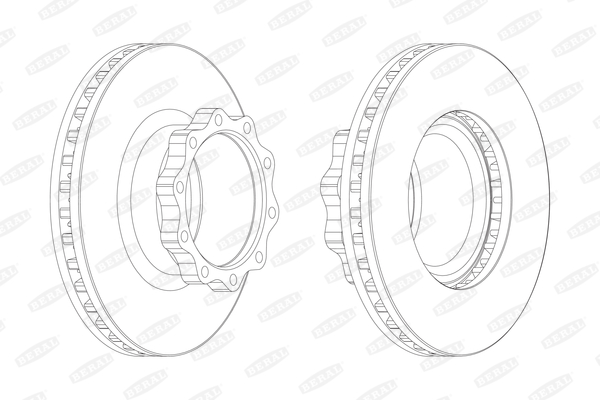 Гальмівні диски FE FCR147A для MAN HOCL 14.240 HOCL-NL