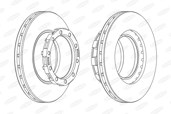 Гальмівні диски FE FCR168A для BOVA Synergy DD 130, DD 138