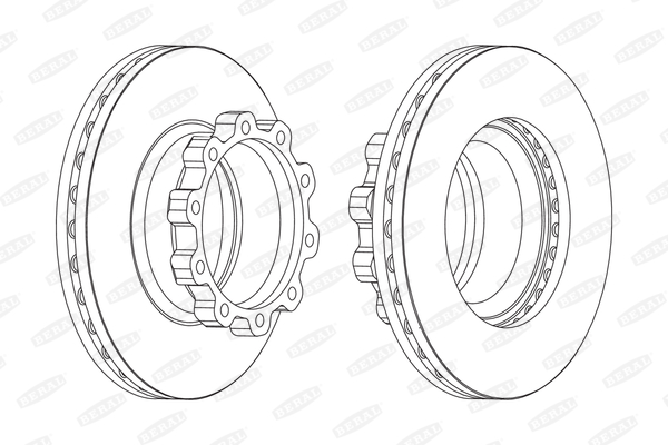 Гальмівні диски FE FCR170A для SCANIA P,G,R,T - series R 400