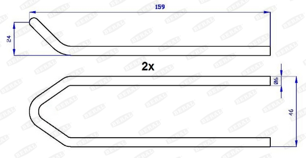Ремкомплекти гальма FE UAC169 для MAN L 2000 10.145 LC,10.145 LLC, LRC, LLRC (LE140C)