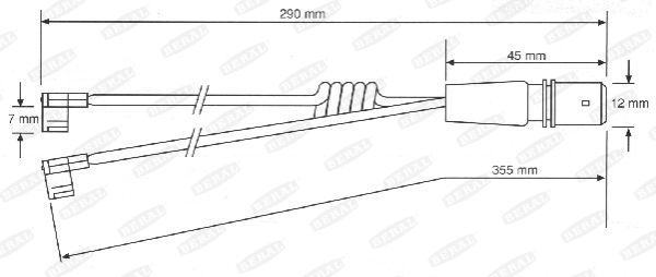Датчики гальма FE UAI117 для RENAULT TRUCKS Iliade FRH, GTX, GTXE, RTX, TX